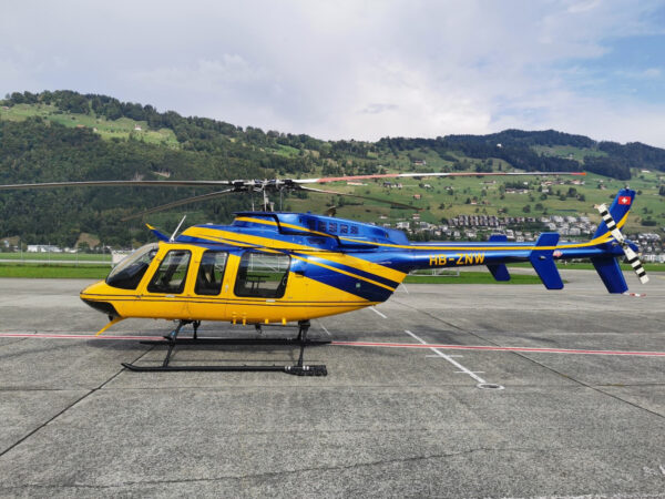 2013 Bell 407GX Turbine Helicopter For Sale (HB-ZNW) From Centaurium Aviation Ltd On AvPay aircraft exterior left side