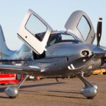 2013 Cirrus SR22T GTS G5 FIKI Single Engine Piston Airplane (N936CT) For Sale From CK Aviation On AvPay aircraft exterior front right doors open