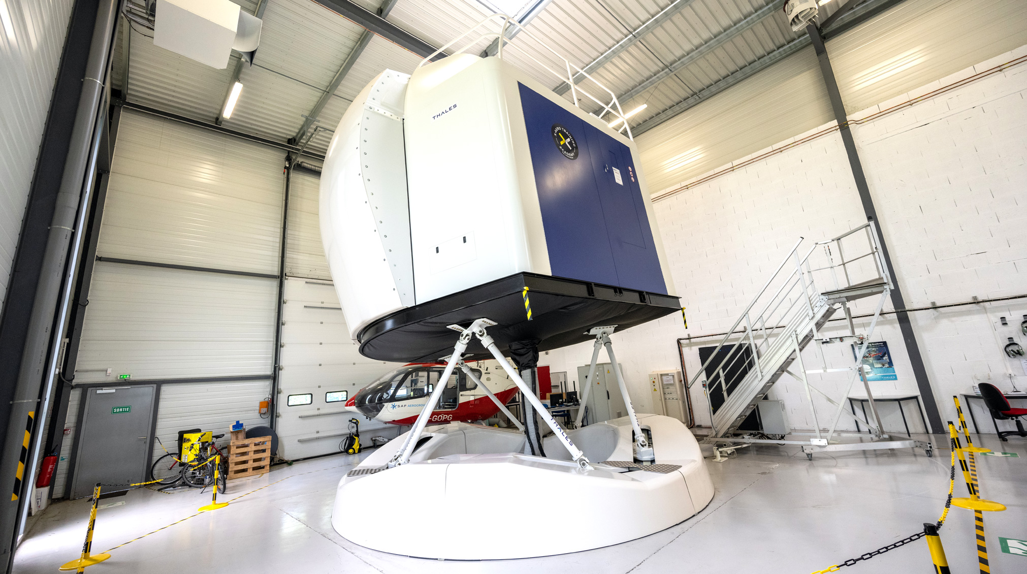 2014 Airbus AS350B3+ Simulator For Sale on AvPay by Aero Asset. View from the rear