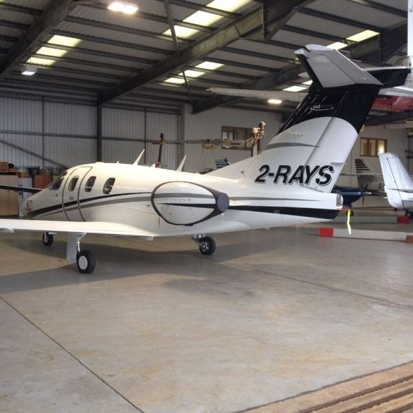 2015 Eclipse 550 private jet for sale on AvPay, by Channel Jets. Parked in the hangar