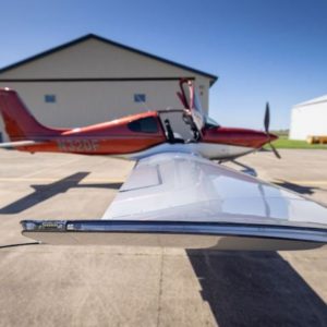 2017 CIRRUS SR22T G6 GTS (N32DF) FOR SALE BY LONE MOUNTAIN AIRCRAFT. Right wingtip
