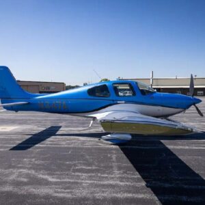 2017 Cirrus SR22T G6 GTS Single Engine Piston Aircraft For Sale From Lone Mountain On AvPay side on right wing