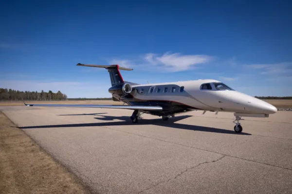 2018 Embraer Phenom 300E Private Jet For Sale (N30NB) From Lone Mountain Aircraft On AvPay aircraft exterior front right