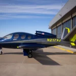 2019 Cirrus SF50 G2 Vision Jet (N217VJ) For Sale on AvPay by Lone Mountain Aircraft. Left wing