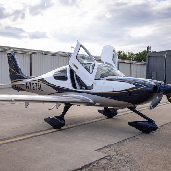 2019 Cirrus SR22 G6 GTS Single Piston Engine Aircraft For Sale side left wing doors open