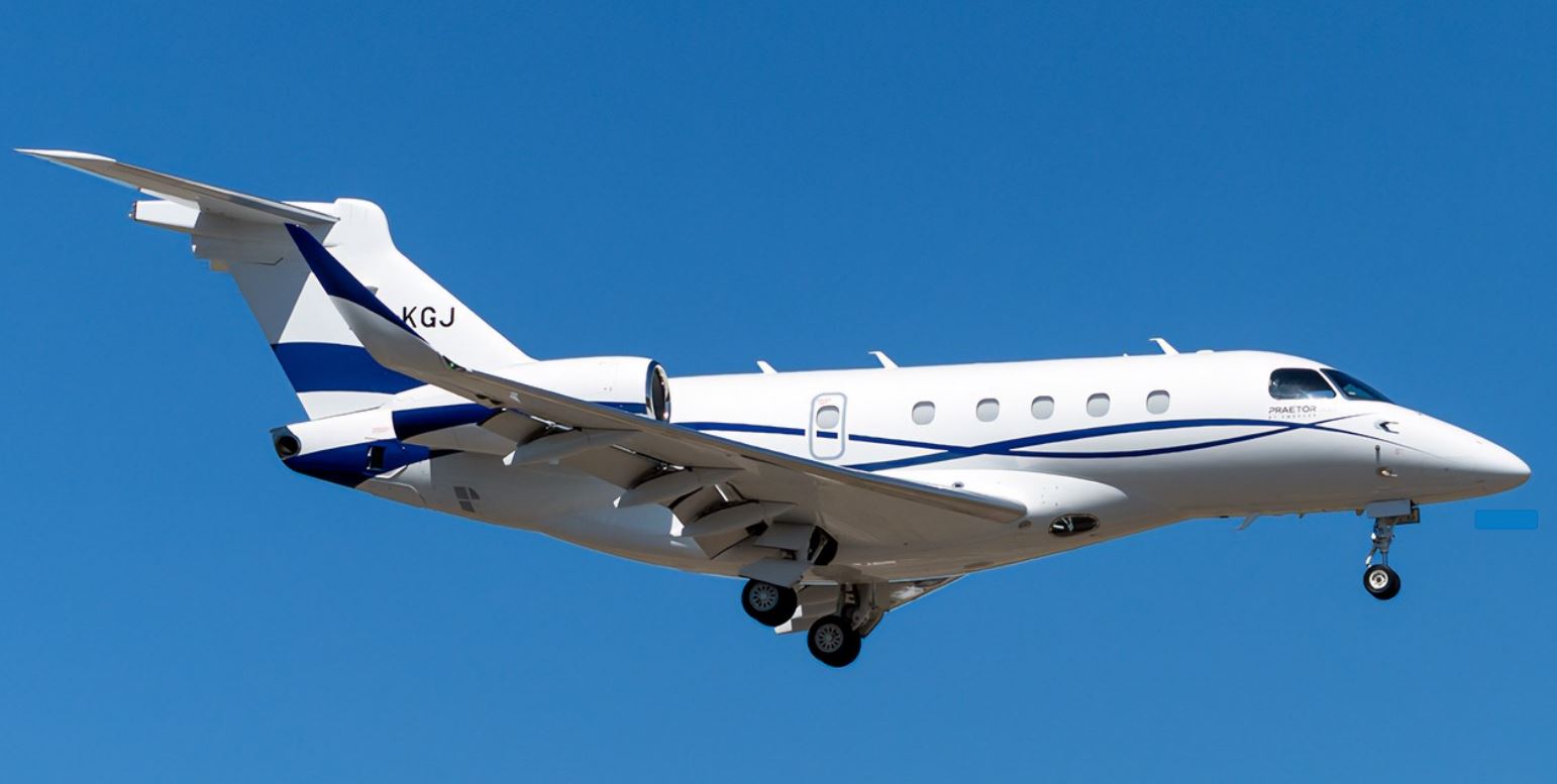 2019 Embraer Praetor 500 Private Jet For Sale (LV-KGJ) From Southern Cross Aviation On AvPay aircraft exterior in flight