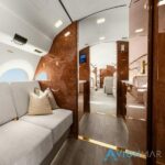 2019 Gulfstream G650 for sale by AvionMar. Interior divan