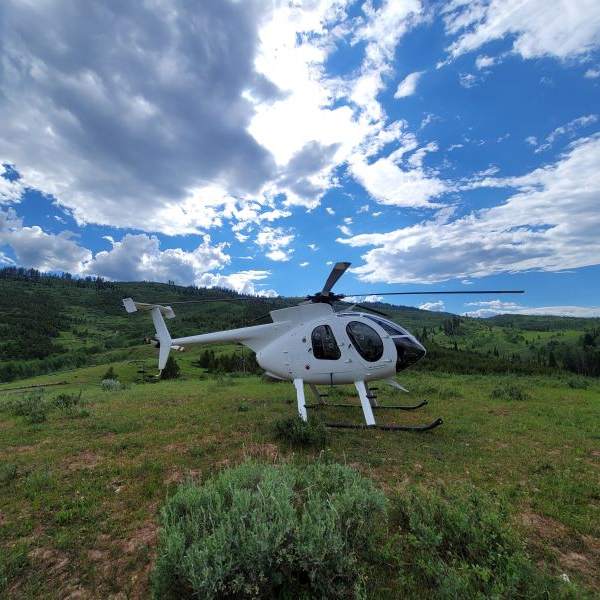 2020 McDonnell Douglas MD 530F Turbine Helicopter For Sale From jetAVIVA On AvPay right side of helicopter on grass
