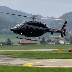 2022 Bell 429 Turbine Helicopter For Sale From Centaurium Aviation Lts on AvPay helicopter hovering over helipad