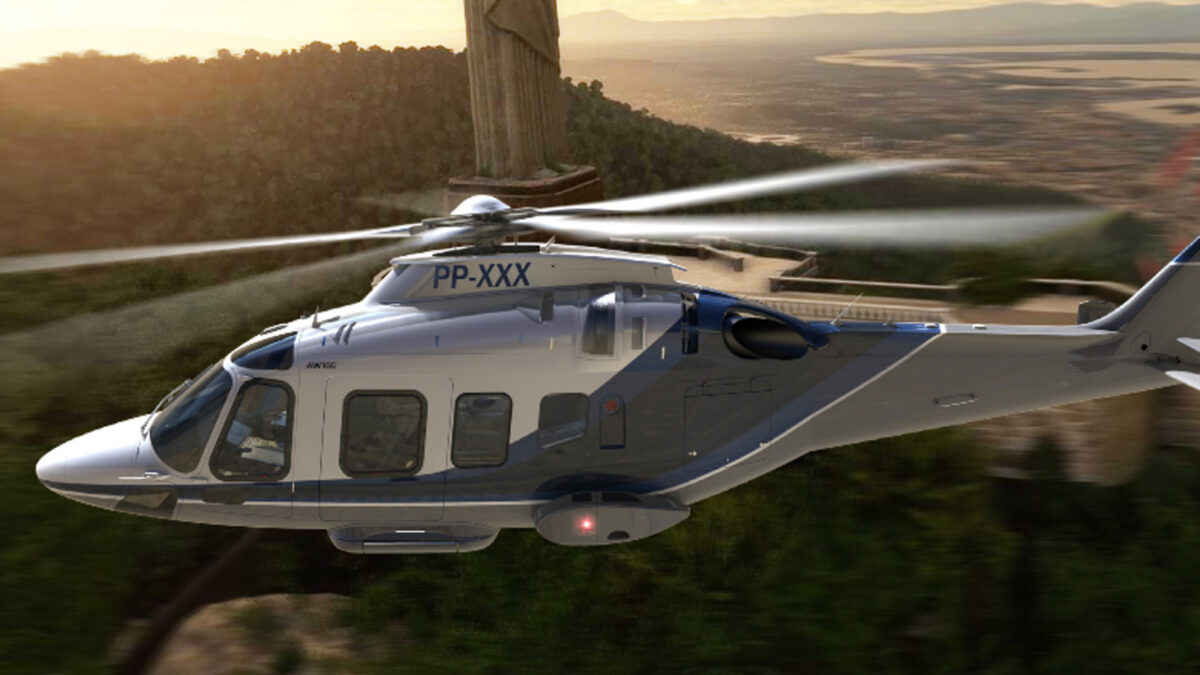 2023 Agusta AW169 VIP Turbine Helicopter For Sale From Southern Cross Aviation On AvPay helicopter exterior in flight left side