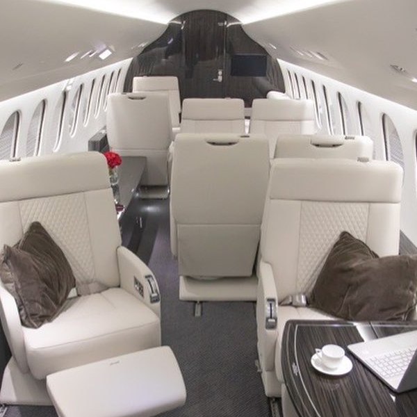 ACC Aviation interior of private jet