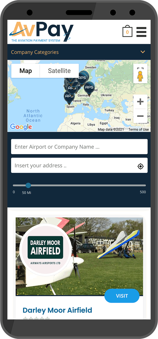 AvPay Home page Design on mobile