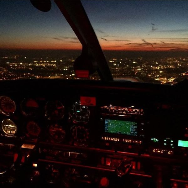 APUS Group on AvPay. Cockpit at night