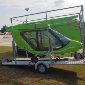 AVI Aircraft Customised Open Platform Trailer By AVI Aircraft side on right