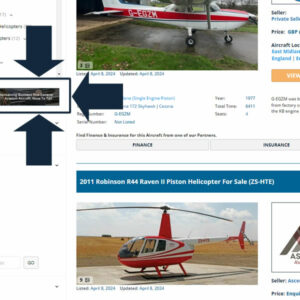 Advertise on AvPay's Aircraft for Sale Page
