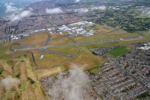 Aerial photo Blackpool Airport 18 July 2019