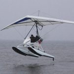 Aeros 2 Trike with floats over water