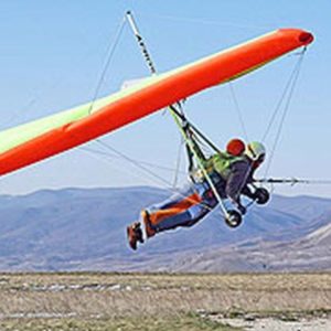 Aeros Target 21 Hang Glider tandem take off-min