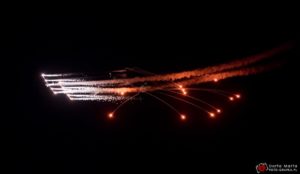 Aerosparx Flying Display in Malaga flying at night
