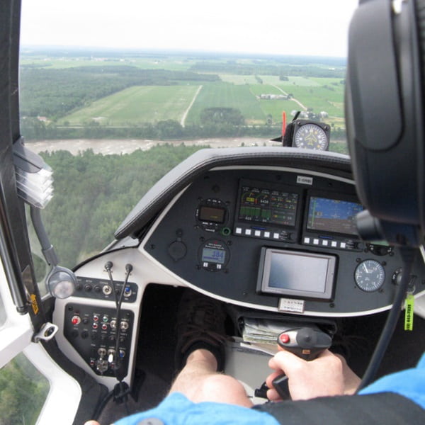 Aerosport Flight Training Gyrocopter final approach