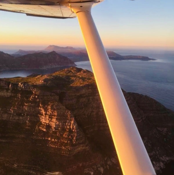 Aerosport Flight Training Mountains in Western Cape from the air