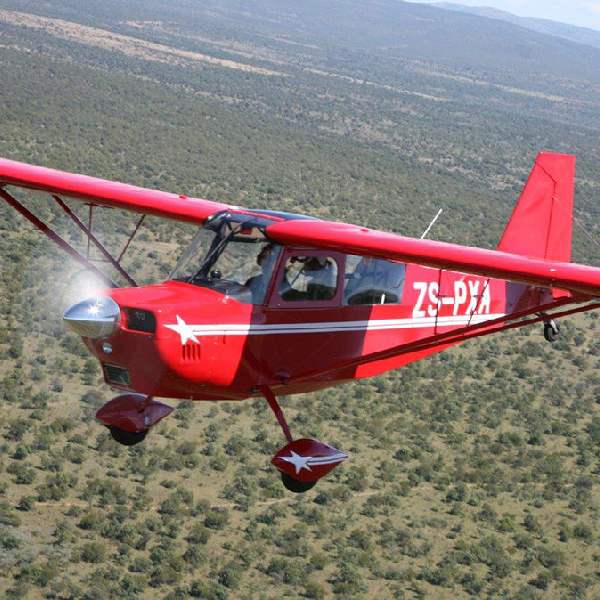 Aerostratus aircraft refurbishment american champion super decathalon in flight