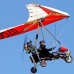 Air Creation Pixel Polini Tricycle in flight blue skies
