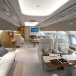 Airbus ACJ318 Charter Aircraft From Comlux Aircraft Charter interior large screen