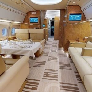 Airbus ACJ318 for sale by Comlux. Dining Room and Sitting Room-min
