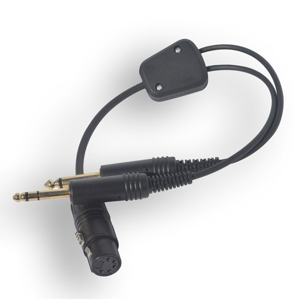 Airbus to Twin Jack Adaptor for Pilot Headset (AD 001) For Sale