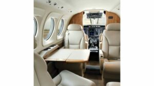 Aircraft Guide, Beechcraft KingAir C90GTx by BAS Business Aviation Services, on AvPay. Aircraft interior