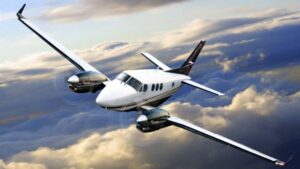 Aircraft Guide, Beechcraft KingAir C90GTx by BAS Business Aviation Services, on AvPay. View from the front