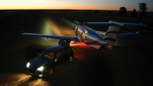 Aircraft Guide, Pilatus PC12NG by BAS Business Aviation Services, on AvPay. Parked at night