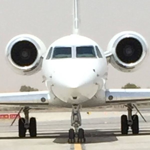 Aradian Aviation nose of jet
