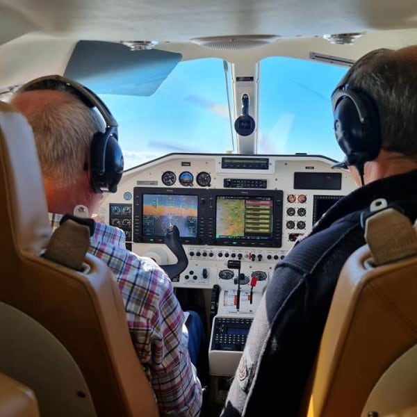 Aviation Sales International cockpit with pilots