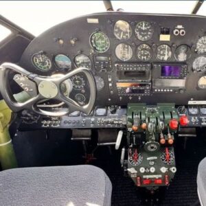 Beechcraft 18 C-45H Twin Beech for sale by Boschung Global. Cockpit-min
