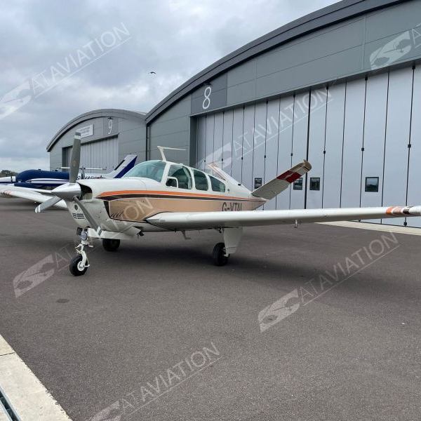 Beechcraft V35 Bonanza for sale on AvPay by AT Aviation. View from the left