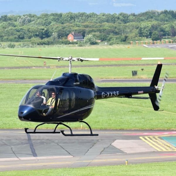 Bell 505 Jet Ranger X for sale by HelixAv. Hover taxying-min