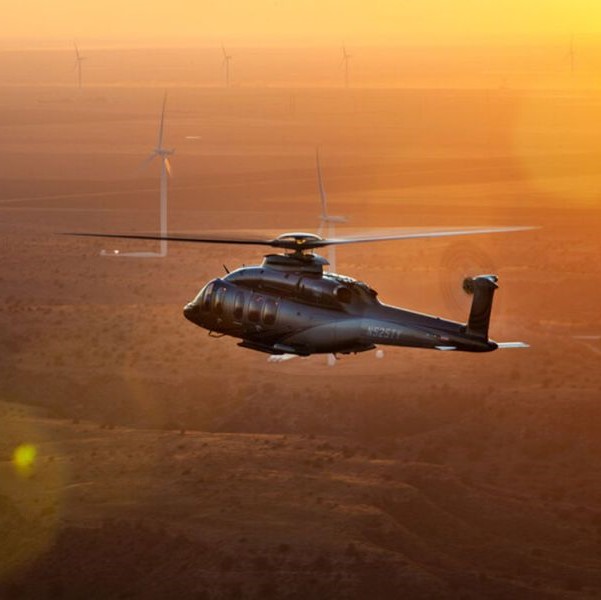 Bell 525 Relentless for sale by HelixAv. Flying into the sunset