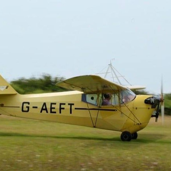 Bodmin Airfield aircraft on take-off roll