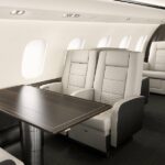 Bombardier Global 6000 Ultra Long Range Jet Aircraft For Charter From Gestair on AvPay aircraft interior seating with table