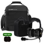 Bundle KORE KA-1 Headset + Pilot Flight Bag With FREE Cloth Ear Cover (1 Pair) 1