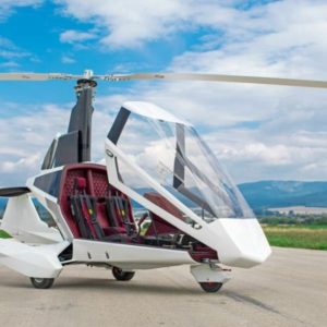 New NISUS Platinum Gyrocopter Aircraft For Sale staionary on runway canopy open