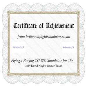 Premium Photo Frame with A4 Certificate For Your Flight Simulator Experience
