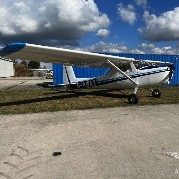 Cessna 150D Texas Taildragger for sale by Wilco Aviation. View from the tarmac