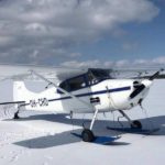 Cessna 170 B for sale by Aeromeccanica. Parked in the snow