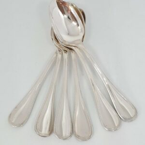 Christofle Perles Espresso Spoon 6x Tonge From Cabin.Service On AvPay