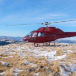 City, Lyttelton & Mt. Herbert Scenic Flight From Christchurch Helicopters helicopter on rocky mountain