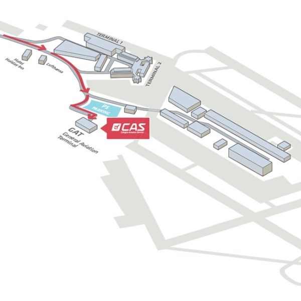 Cologne Aviation Services map of airport
