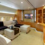 Comlux SkyLady Boeing BBJ 767 200ER Charter Aircraft interior lounge